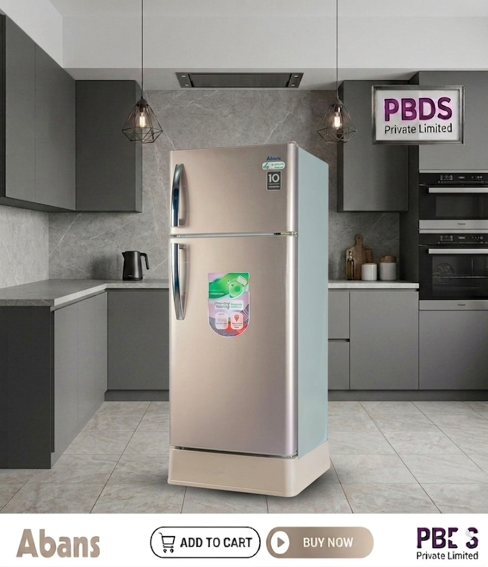Abans Upgraded 190L Defrost DD Refrigerator - R600 Gas (Golden Brown) - ABLGPRO-205DD thumbnail 2