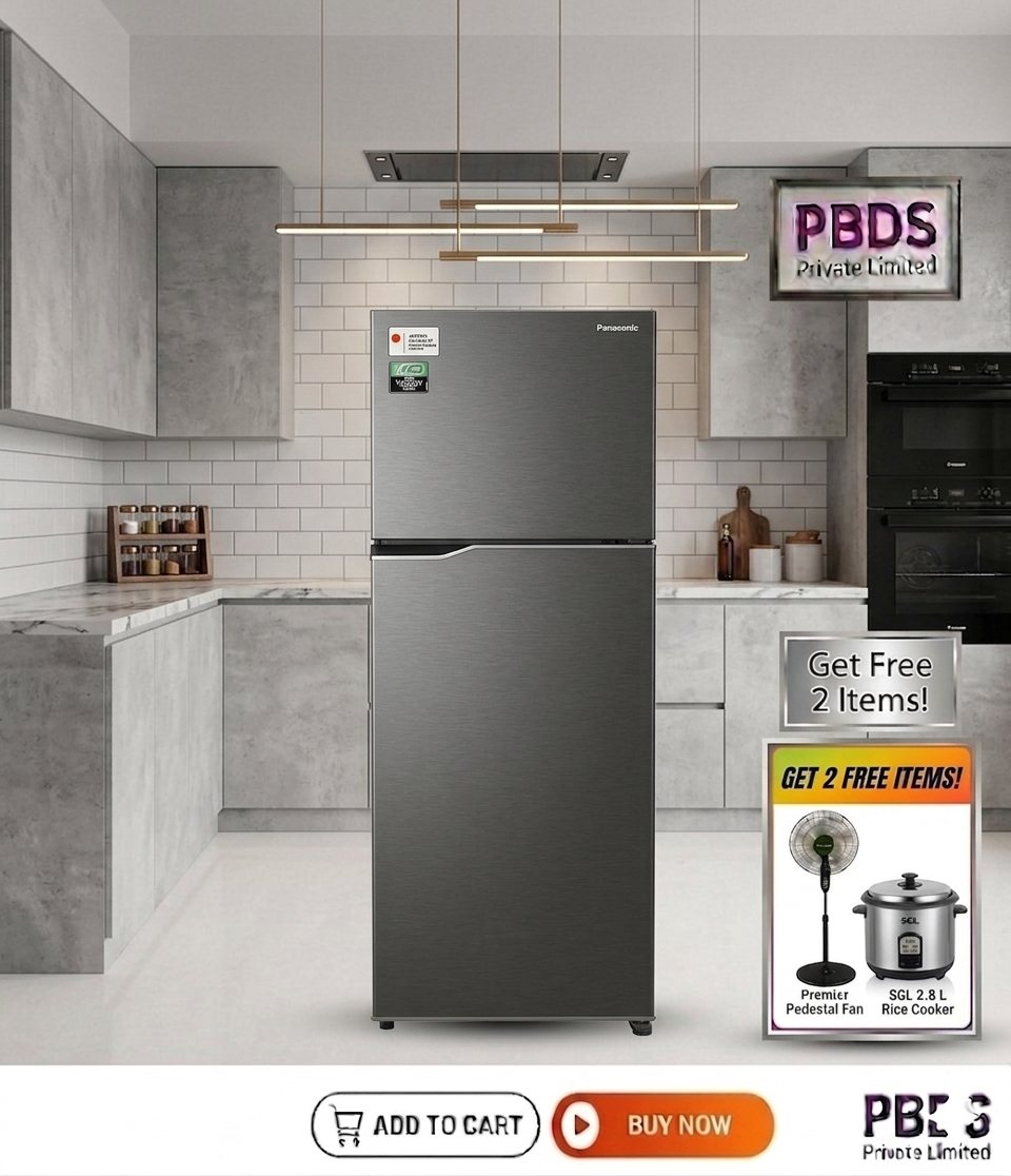 Panasonic 260L Inverter Refrigerator NR-TH271BVHL (Electric Gray) - NR-TH271BVHL