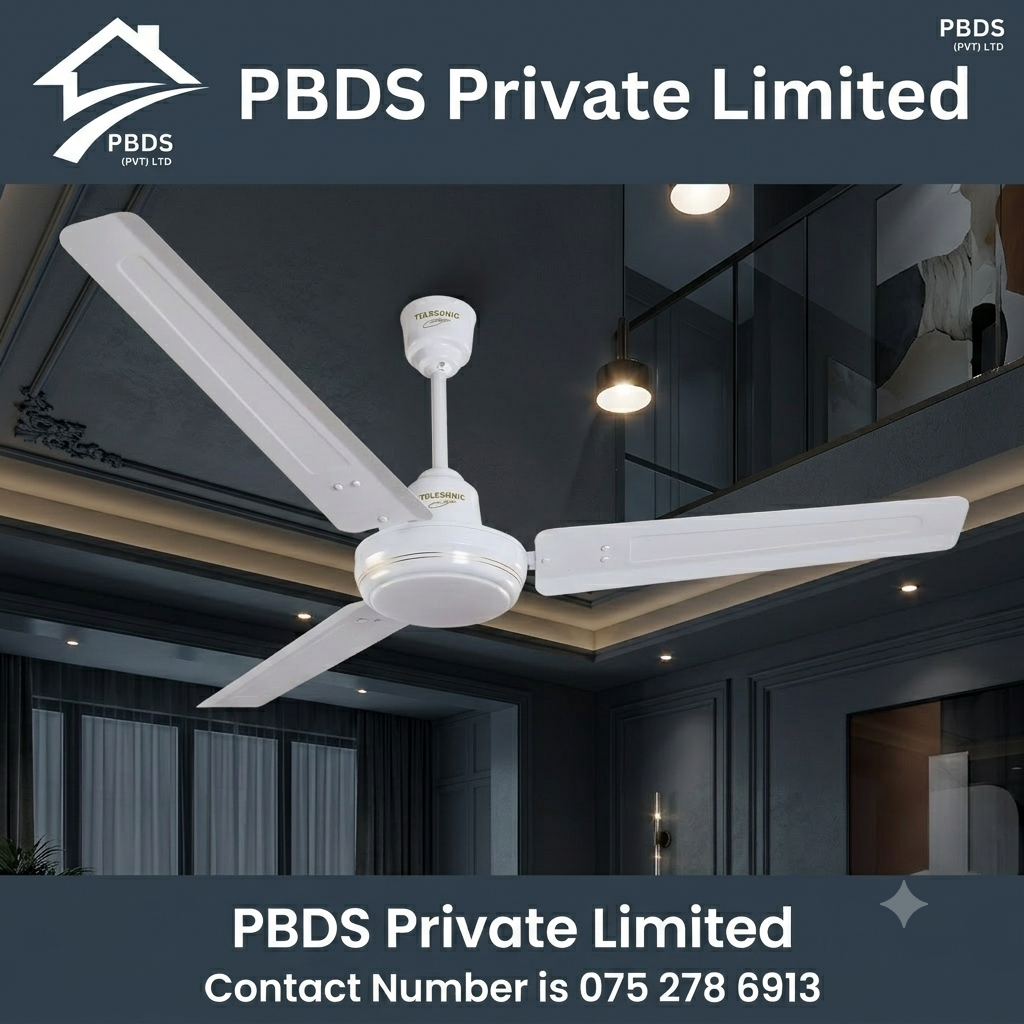 Telesonic 56 inch Ceiling Fan - Supremo-White