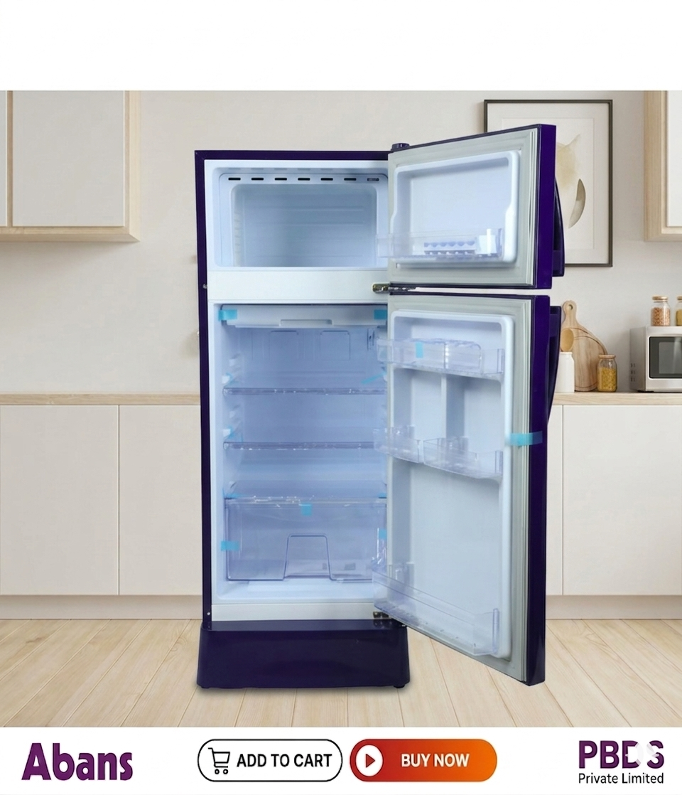 Abans 190L Defrost Green Pro Refrigerator - R600 Gas (Blue Floral) - ABLGPRO-205DD thumbnail 3