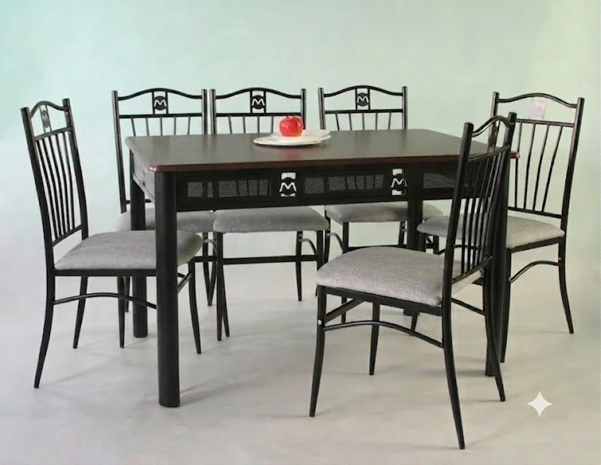 Seetec Dining 6 Set Black DS25084E-7 thumbnail 2