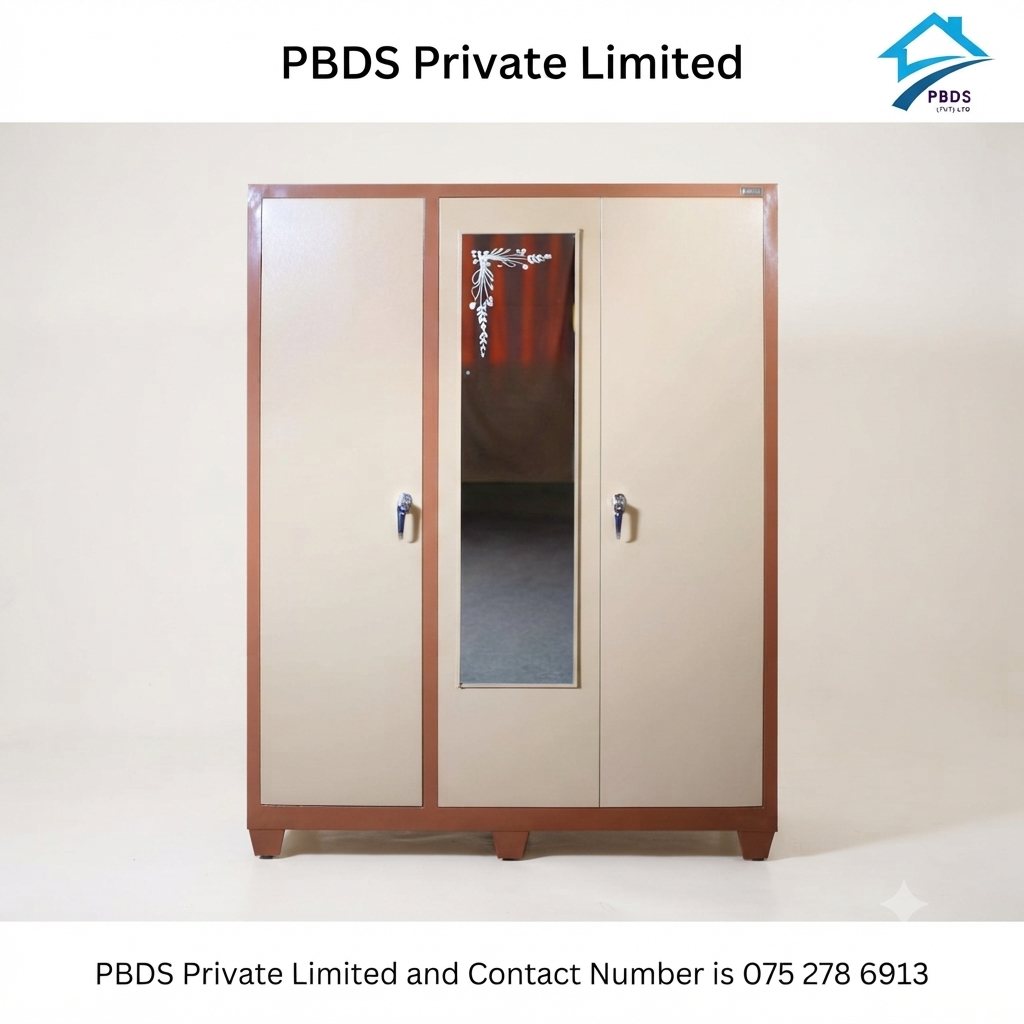 Wardrobe (3 Door) Powder Coated - 6/5 FGPW3DW65