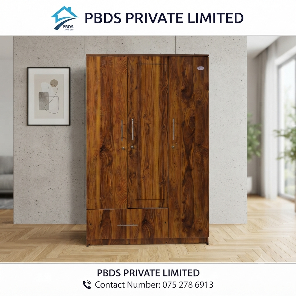 PBDS Wardrobes 6x4 - 16 inch 3 Door - MW5S36416
