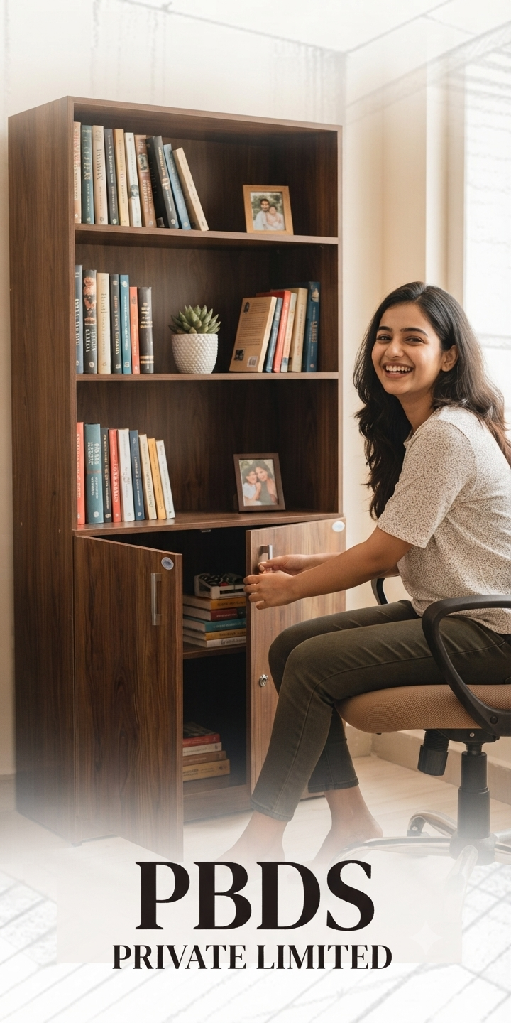 PBDS Book Rack With Door - M - MBR4732MD thumbnail 2