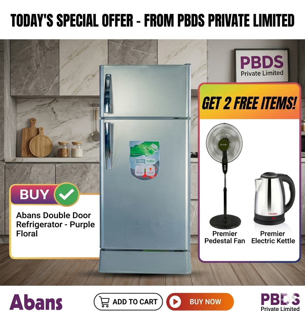 Abans Upgraded 190L Defrost DD Refrigerator - R600 Gas - ABLGPRO-205DD