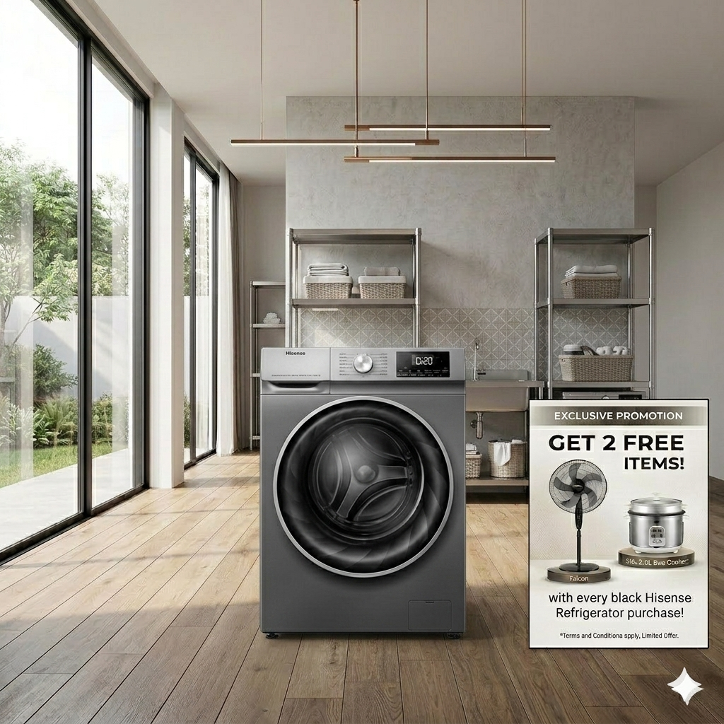 Hisense 10.5kg Wash & Dry Front Load Inverter Washing Machine