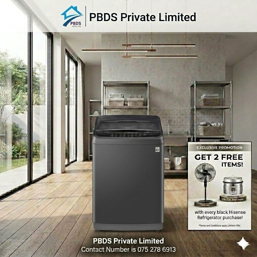 LG 11KG Smart Inverter Top Load Washing Machine - Black T2311VSAB