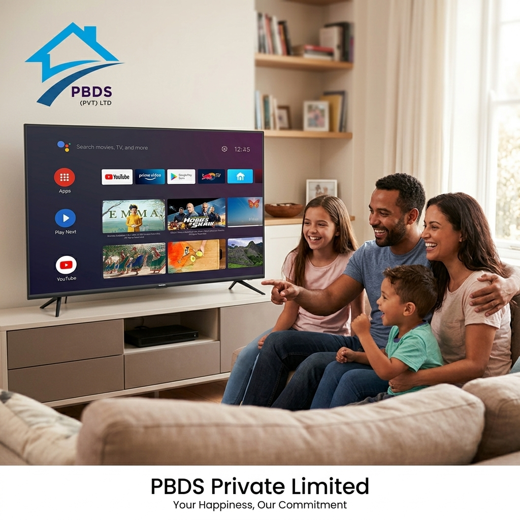 TELESONIC 55 Inch Frameless Smart TV – (TL-5500STV) thumbnail 2