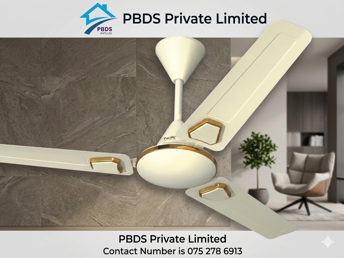 Pacific Ceiling fan - 56 inch Pride Deco - Ivory