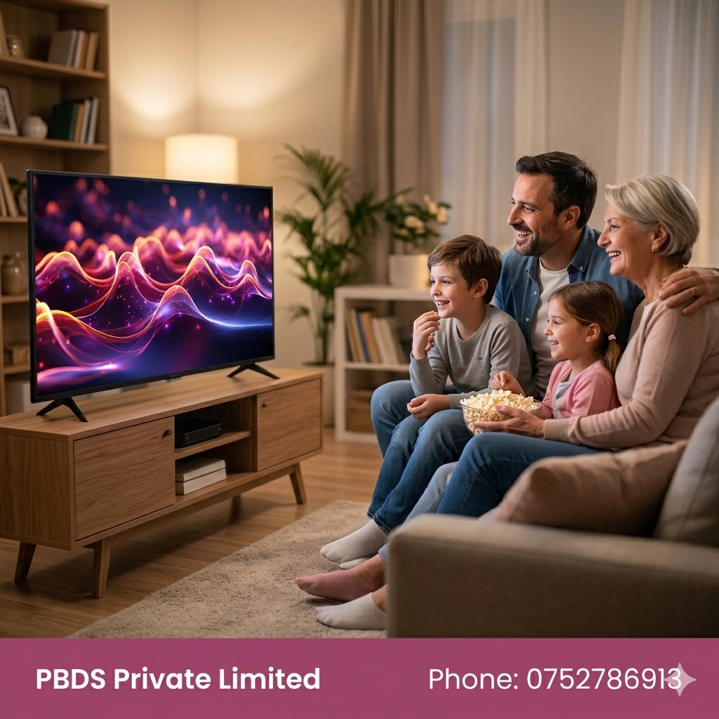 Telesonic 75 inch UHD 4K Android Frameless Smart TV – (TL-7500STV) thumbnail 2