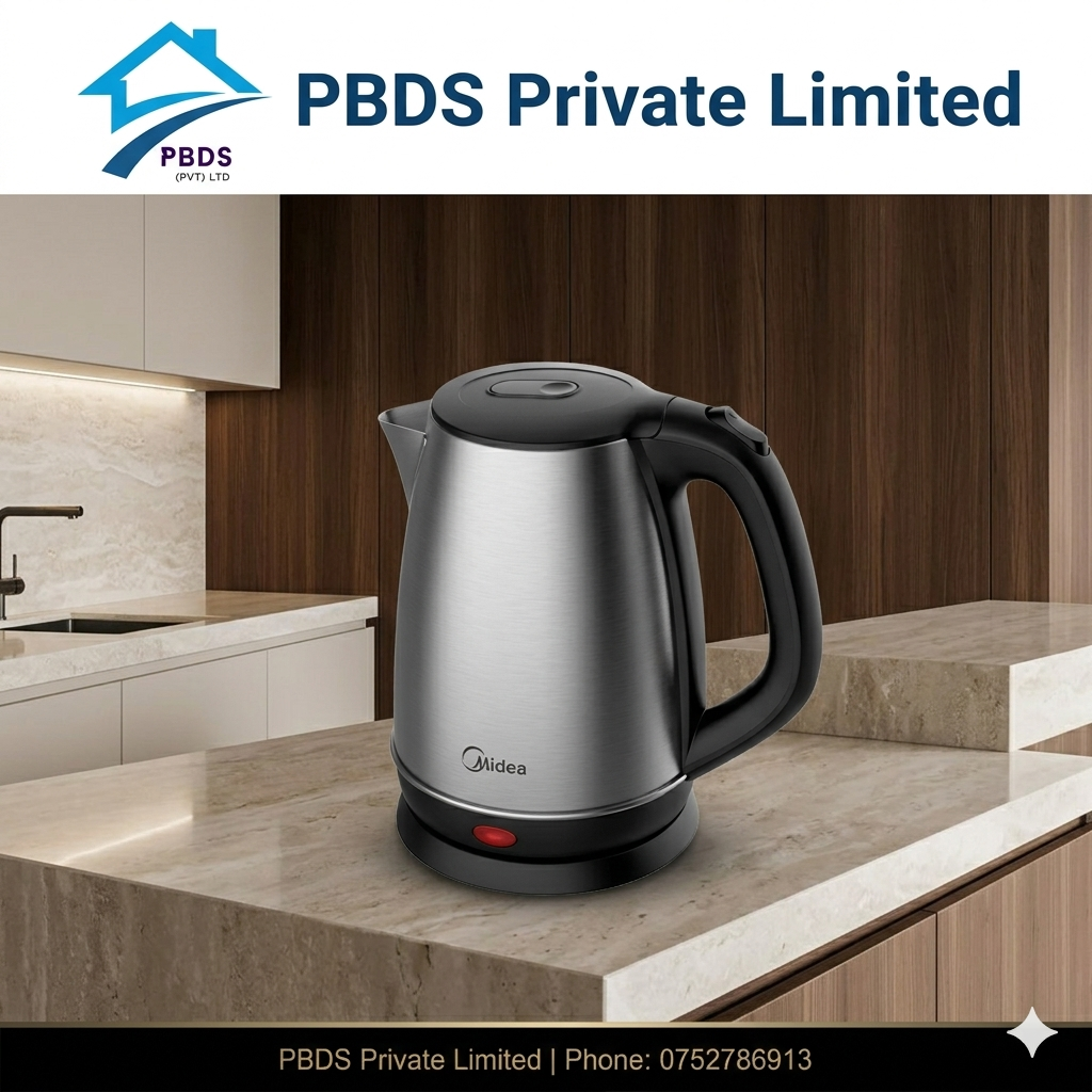 Midea 1.7L Stainless Steel Jug Kettle - 1500W