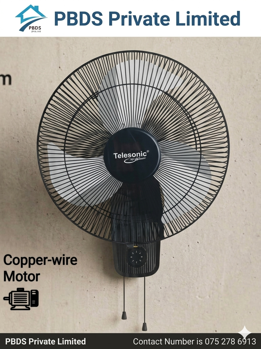 Telesonic Wall Fan TL - Aluminium Blade-TL-1614WF