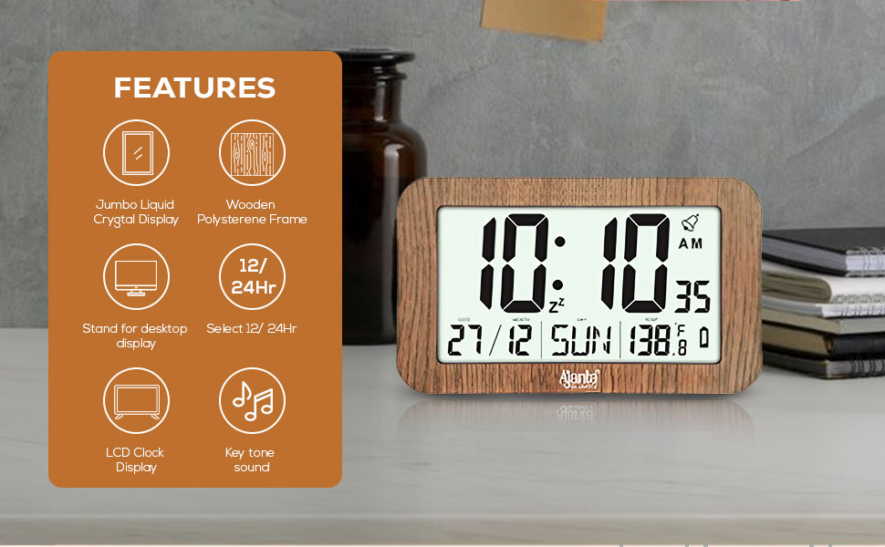Ajanta Digital Clocks - LCD-140 thumbnail 4